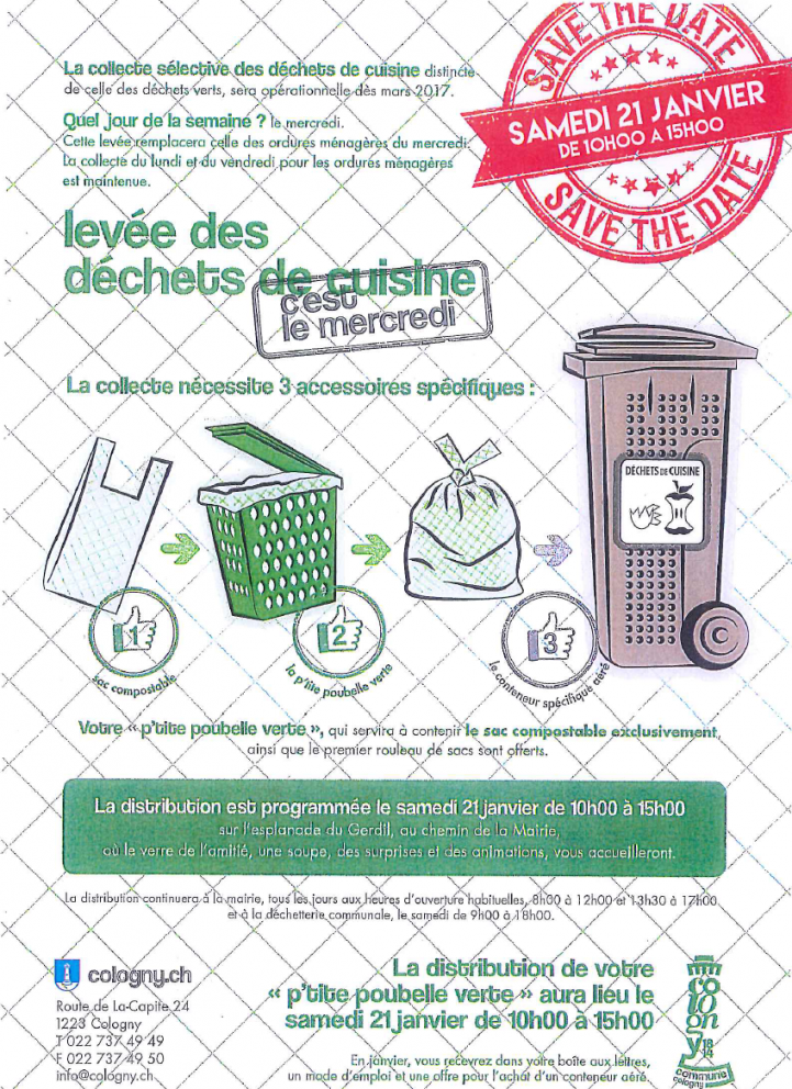 Déchets de cuisine - La P'tite poubelle verte - Administration - Ville de  Versoix