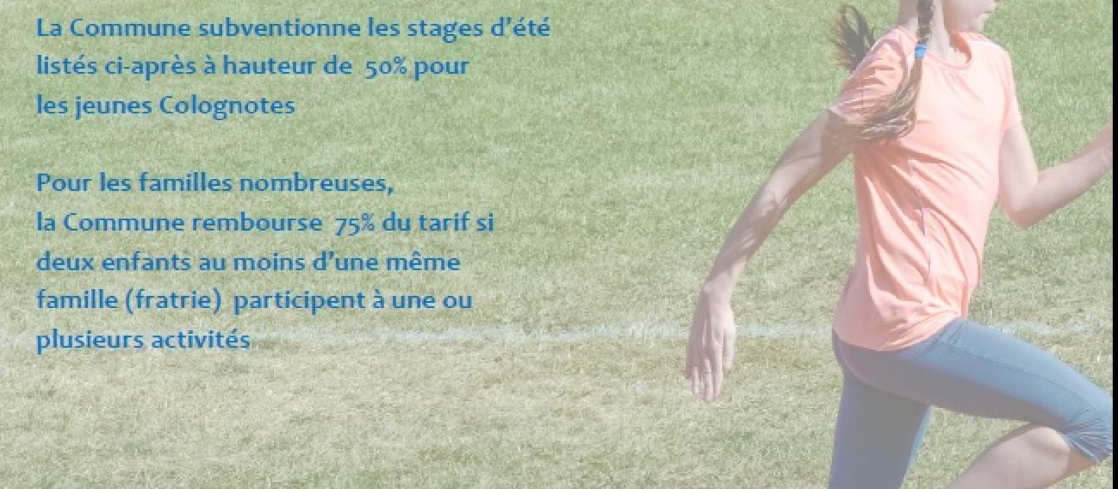 Activités sportives & culturelles d'été ! Activités sportives & culturelles d'été !